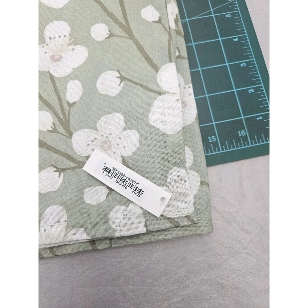 Park Designs Cherry Blossom Valance Curtain 60 in x 14 in - One Valance